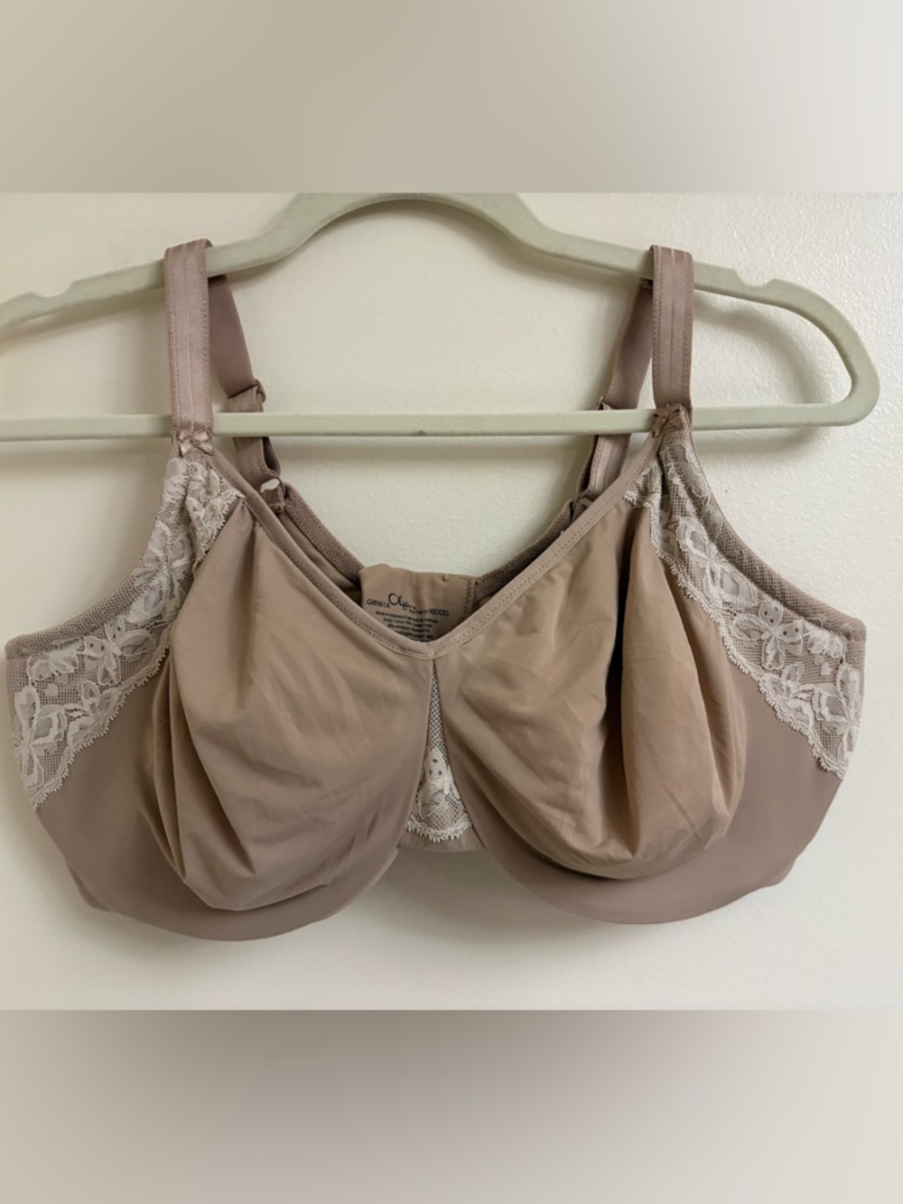 Olga by Warner’s Cloud 9 Minimizer Bra 40DDD Toasted Almond Underwire Comfort